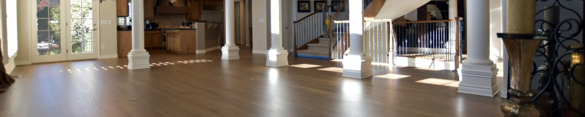 Hardwood flooring & refinishing services offered at Classic Carpet & Flooring in Florissant, MO