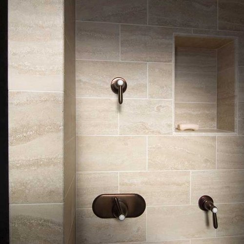St. Louis, MO | Stone tile with shower niche*